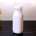 360ml white french square glass bottle for milk